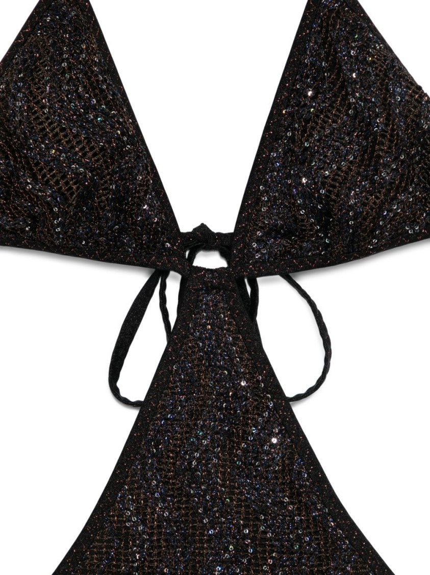 Missoni Mesmerizing Brown Bikini With Adjustable Ties
