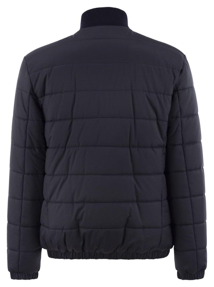 Kiton Technical Fabric Bomber Jacket