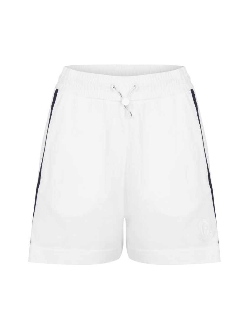 Moncler Stripe Detail Logo Shorts