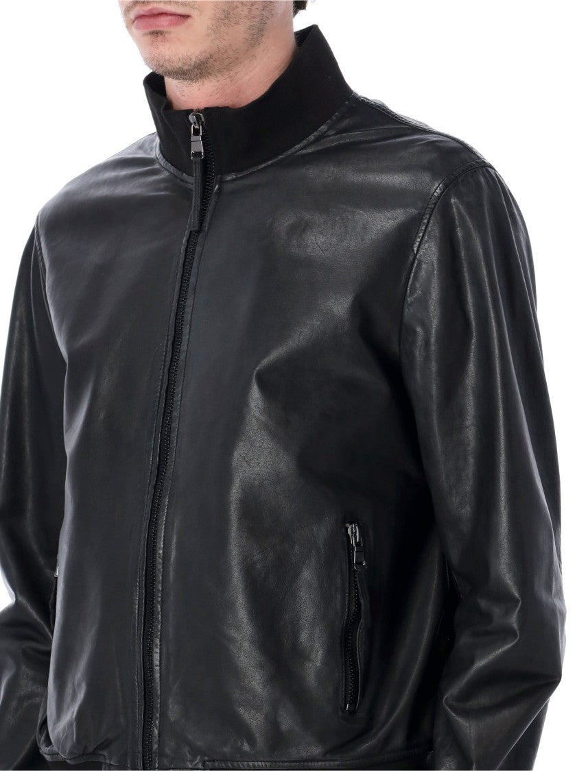 Sword Sword 6.6.44 Leather Bomber Jacket