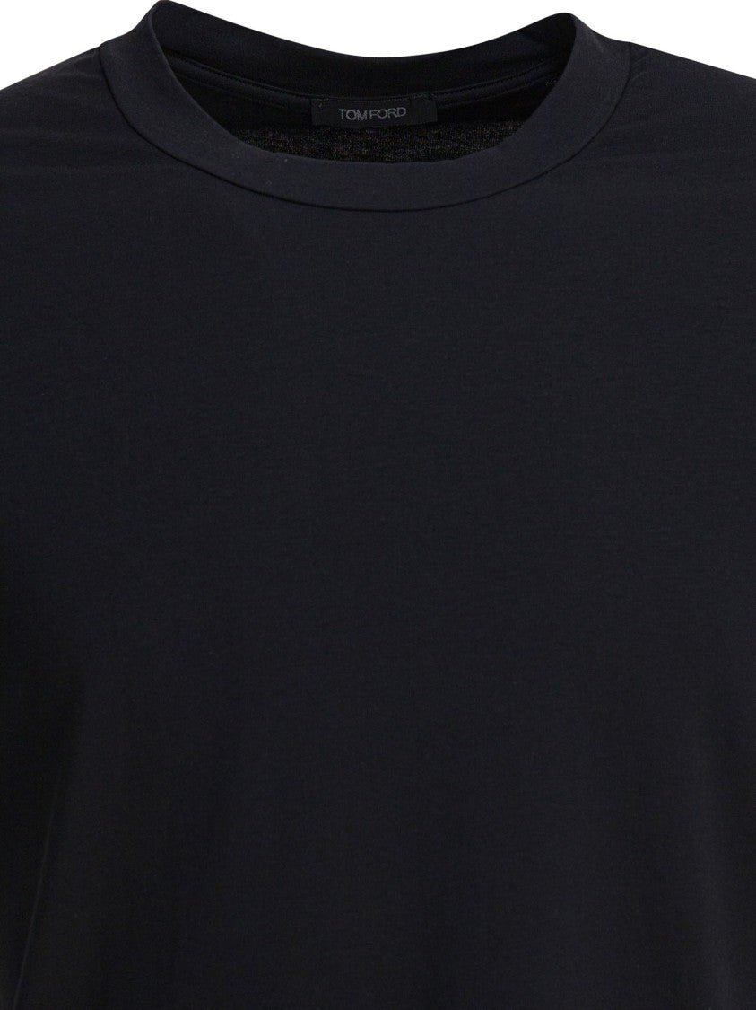 Tom Ford Crew-Neck T-Shirt With Subtle Logo And Design