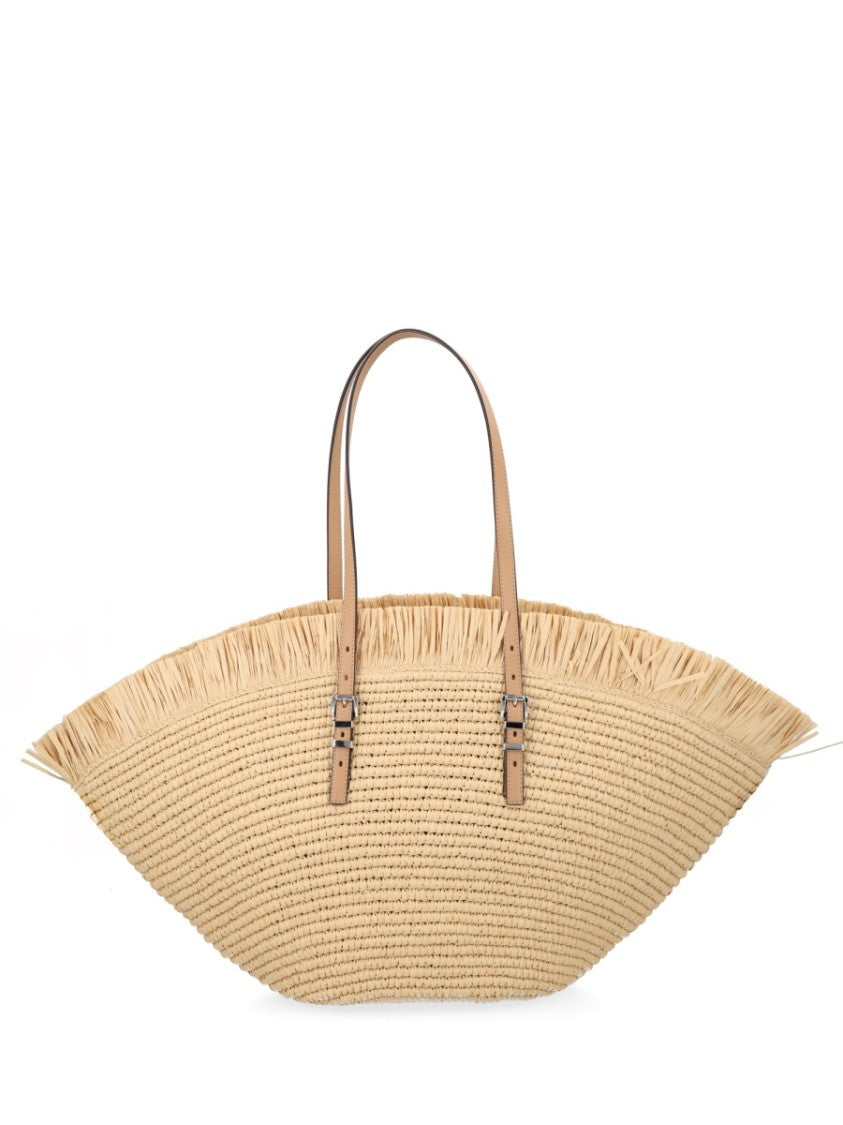 Michael Michael Kors Isa Woven Fan Silhouette Tote Bag