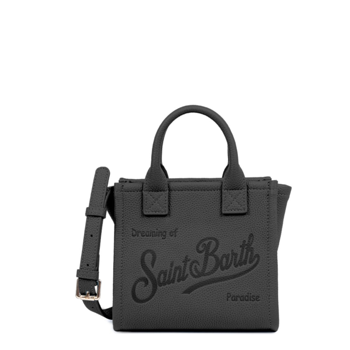 Mc2 Saint Barth Structured Handbag With Rectangular Shape And Embossed Detailing
