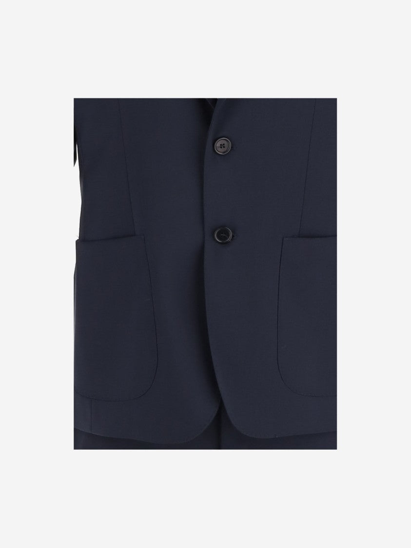 Brian Dales Single-Breasted Wool Suit