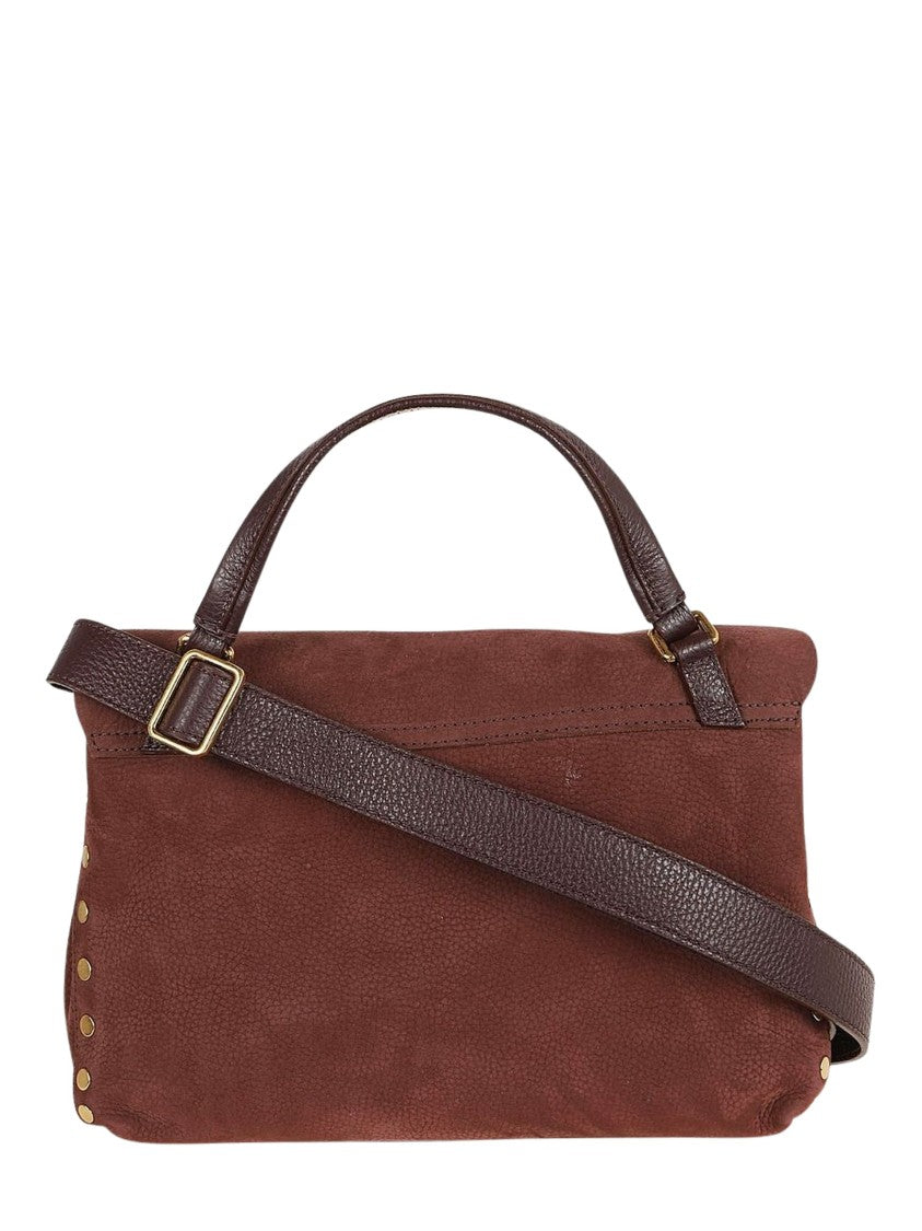 Zanellato Gold-Tone Accents Small Postina Messenger Bag