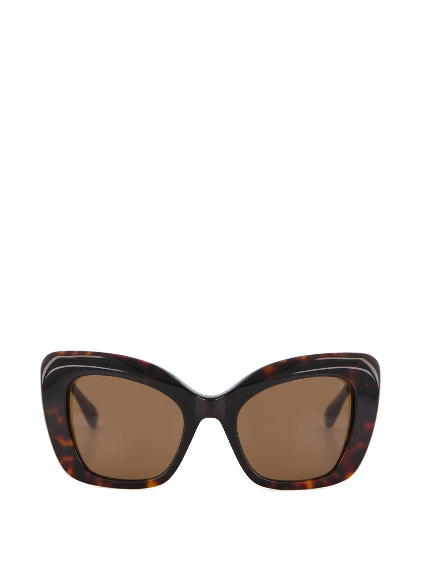 Balenciaga Tortoiseshell Diva Butterfly Oversized Sunglasses
