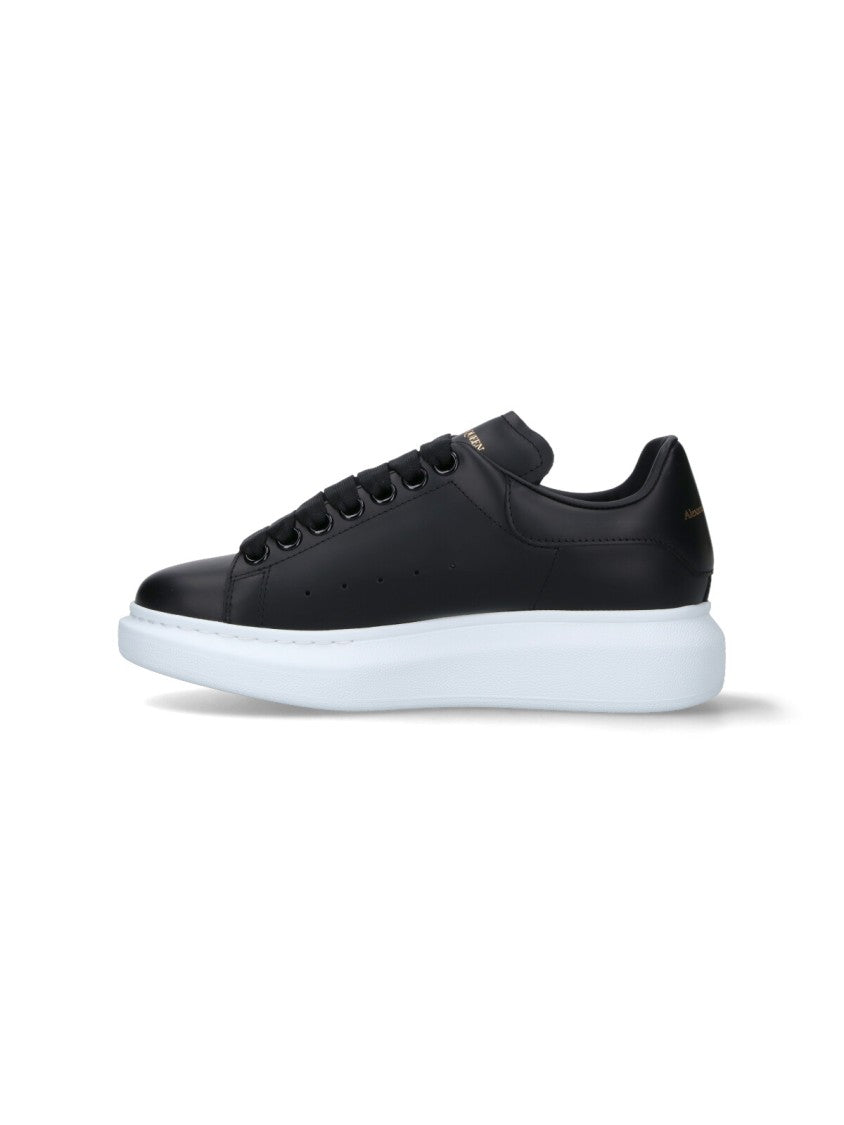 Alexander Mcqueen "Oversize" Sneakers, In Black Calfskin