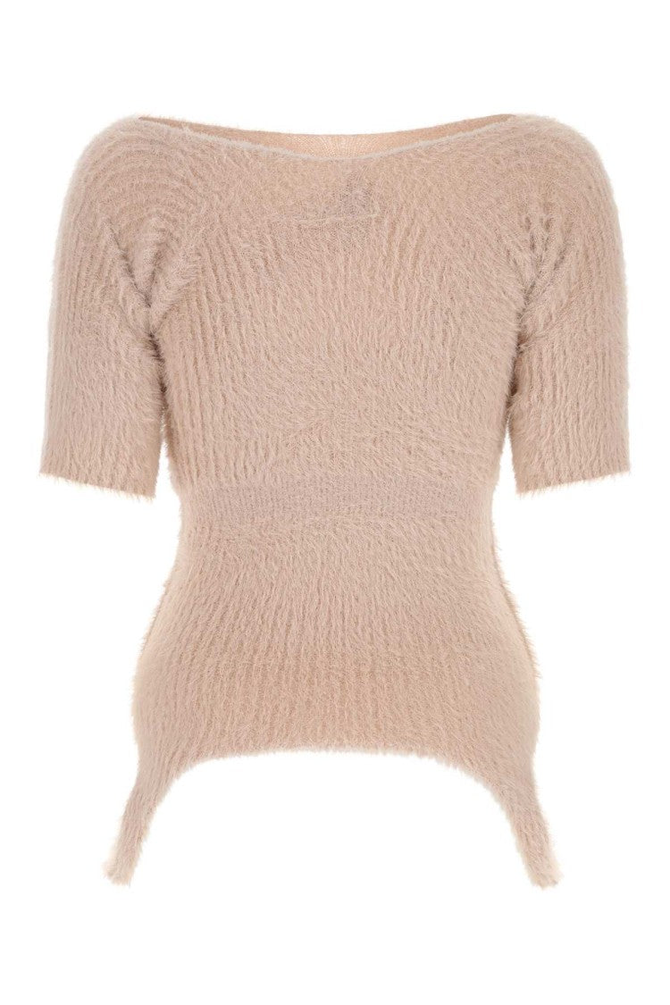 Mm6 By Maison Margiela Powder Pink Nylon Top