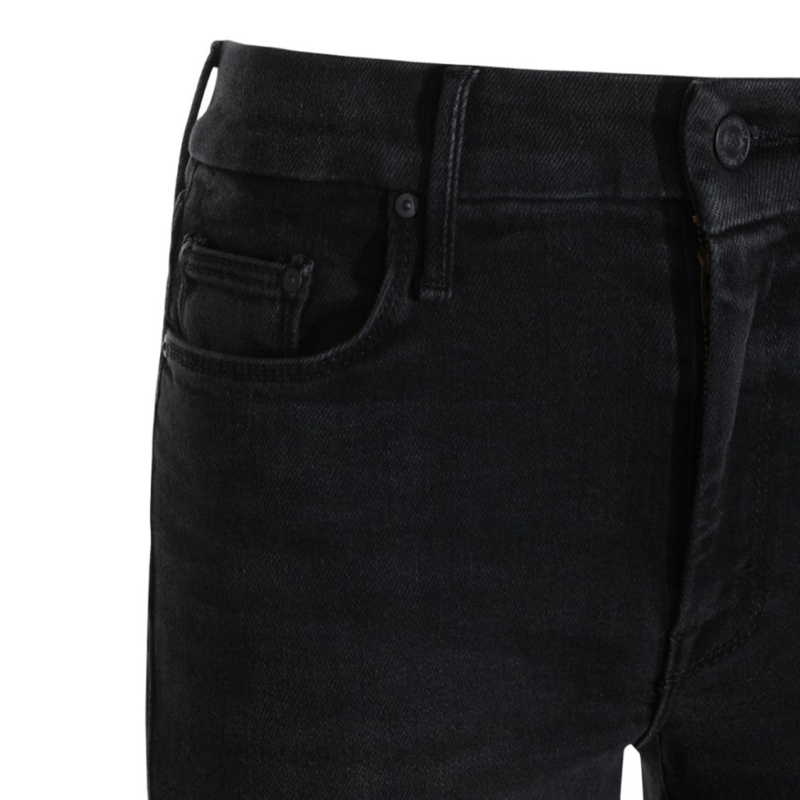 Mother High-Waisted Straight-Leg Jeans With Five-Pocket Design