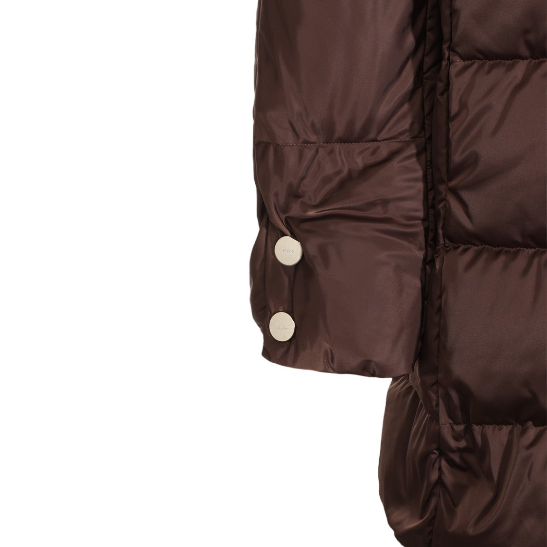 Herno Quilted Padded Down Coat With High Collar And Ribbon Drawstrings