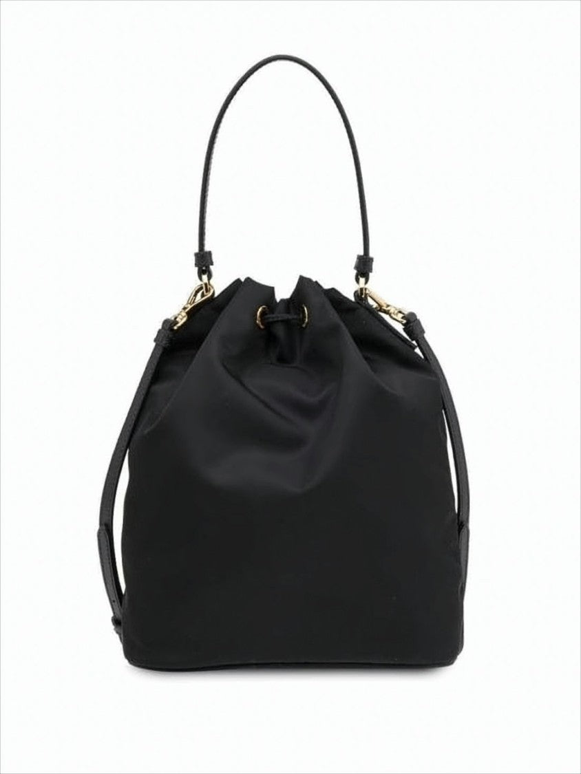 Prada Nylon Tote With Calf Leather Accents