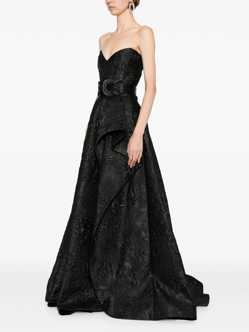 Saiid Kobeisy Brocade Long Dress