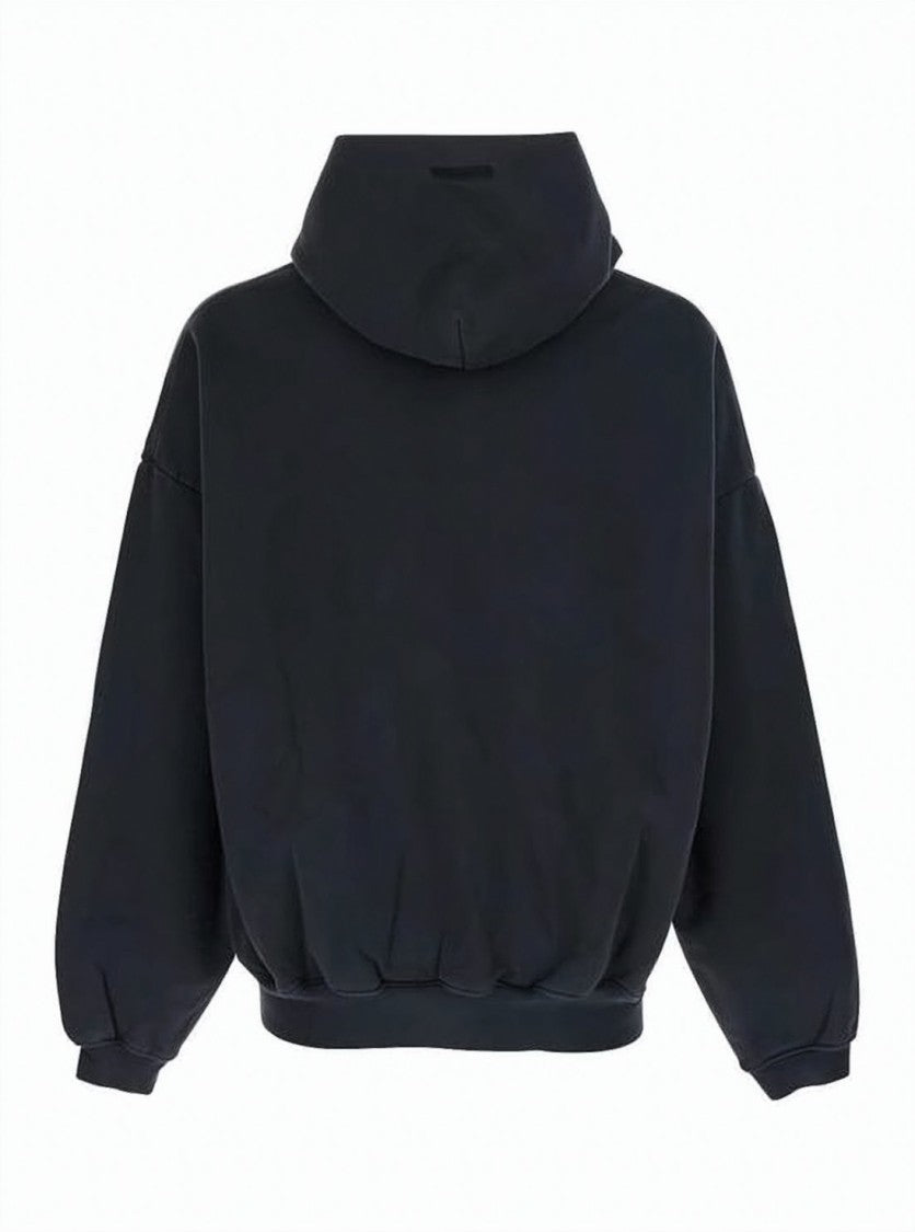 Fear Of God Relaxed Fit Cropped Cotton Hoodie