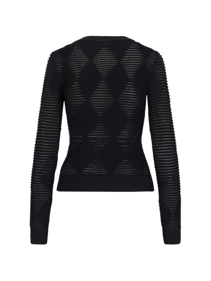 Balmain Textured Sweater – Black