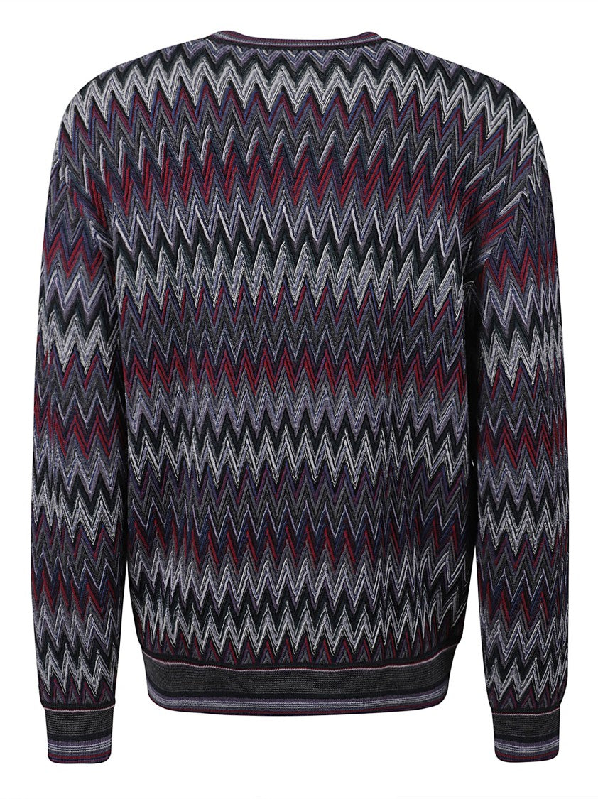 Missoni 3D Zigzag Pattern Knitwear Sweater