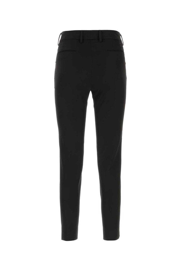 Pt Torino Black Stretch Viscose Pant