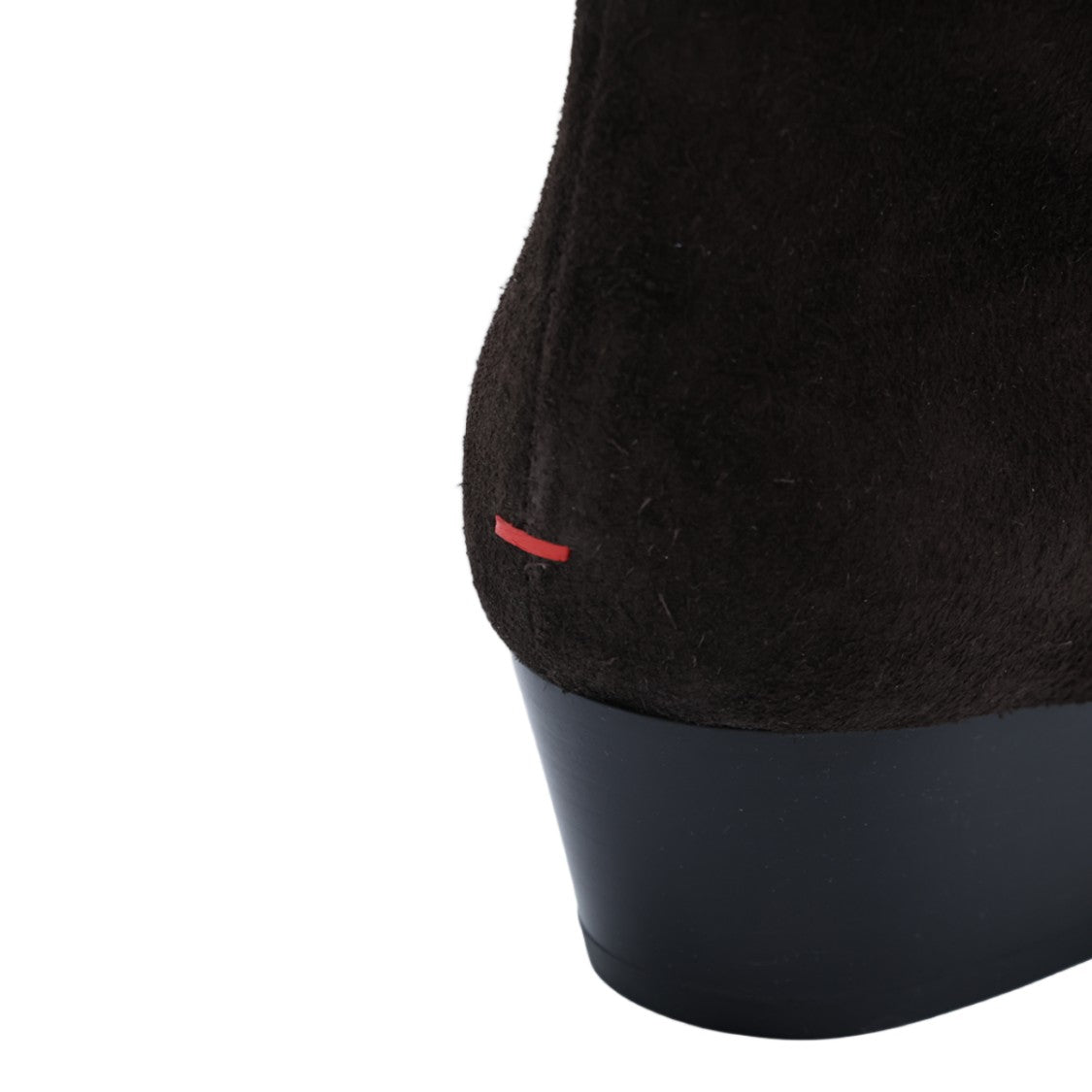 Aeydē Knee-High Minimalist Suede Boots With Pointed Toe