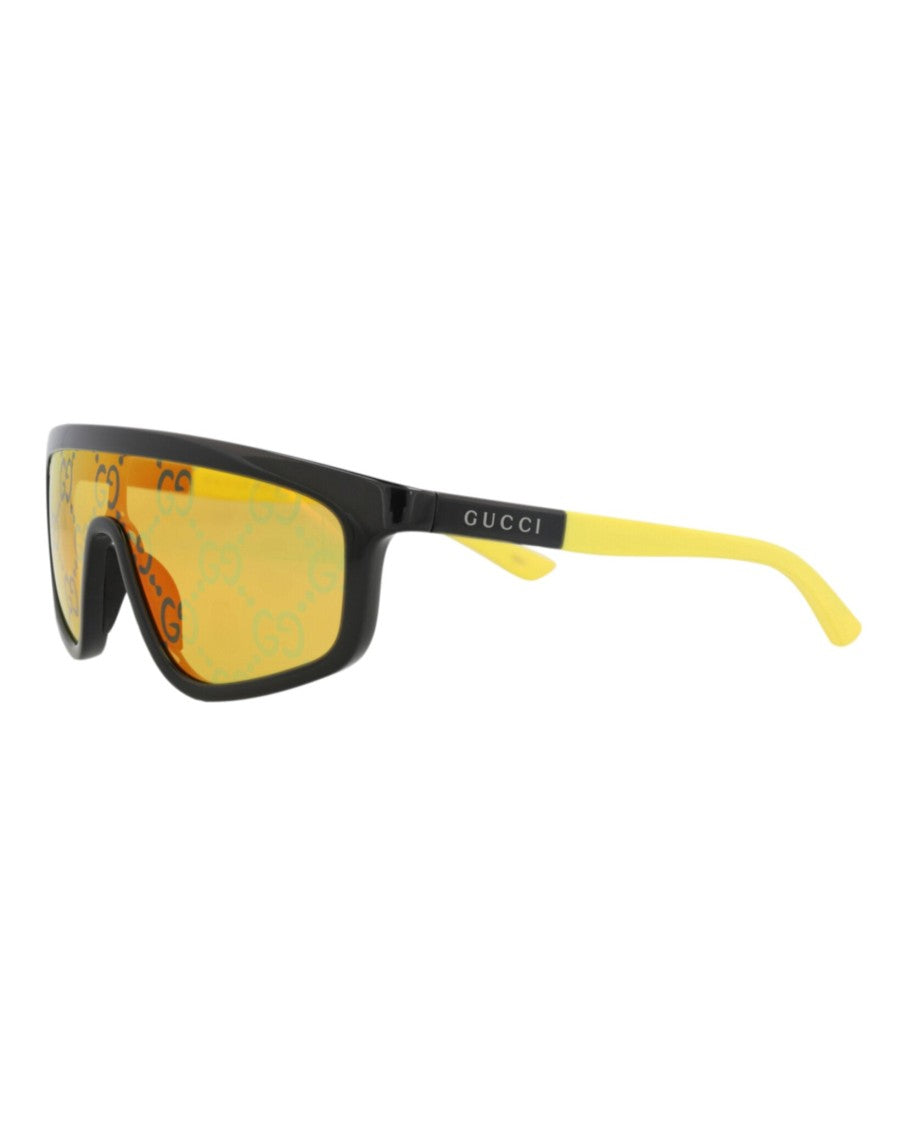 Gucci Shield-Frame Injection Sunglasses