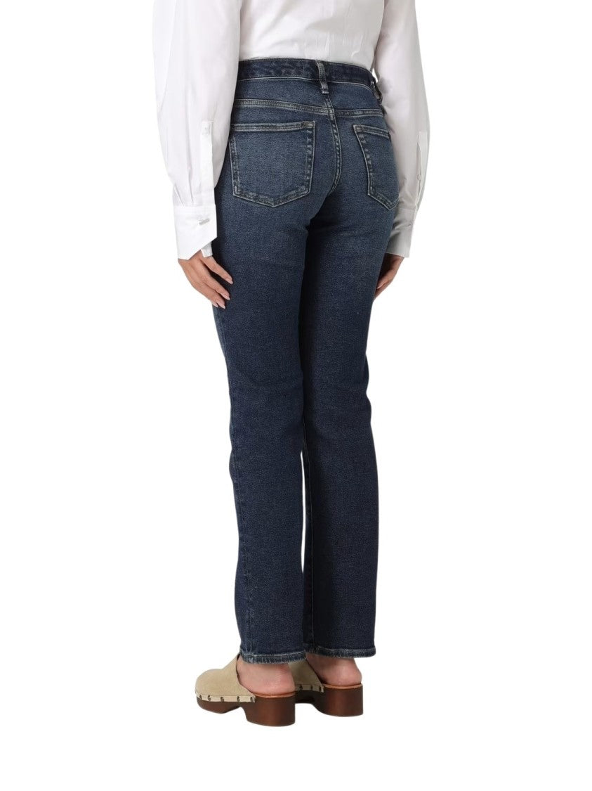 7 For All Mankind Slim-Fit Straight Leg Jeans With Design