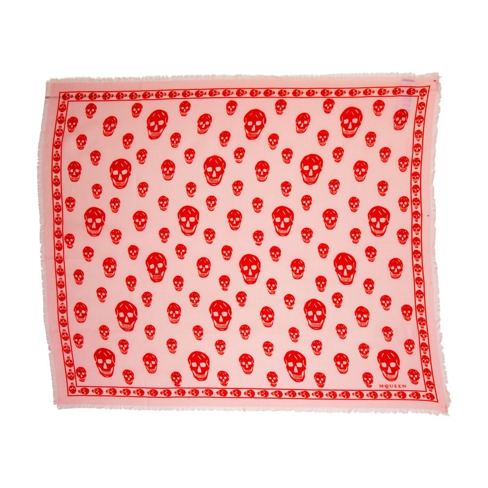 Alexander Mcqueen Skull Scarf - Silk - Pink
