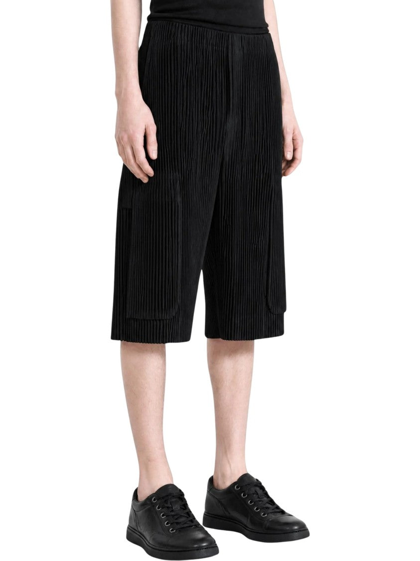 Homme Plissé Issey Miyake September Black Pleated Shorts