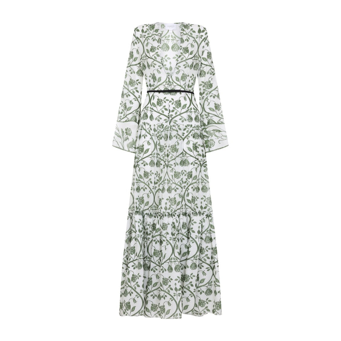 Giambattista Valli Floral Print Maxi Dress With Fitted Waist
