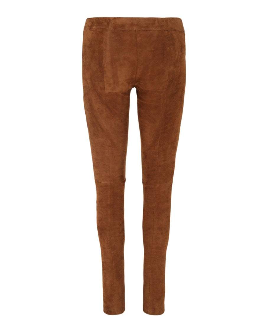 Ferragamo Suede Leggings