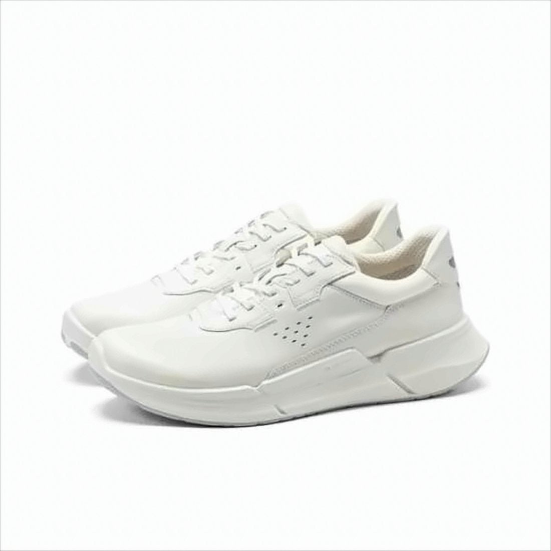 Ecco Minimalist White Leather Sneakers
