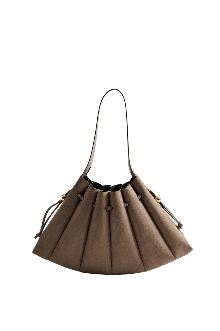 Themoirè Calipso Suede Handbag