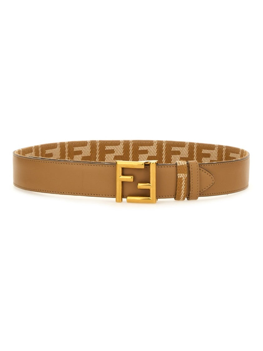 Fendi Brown Leather Belt