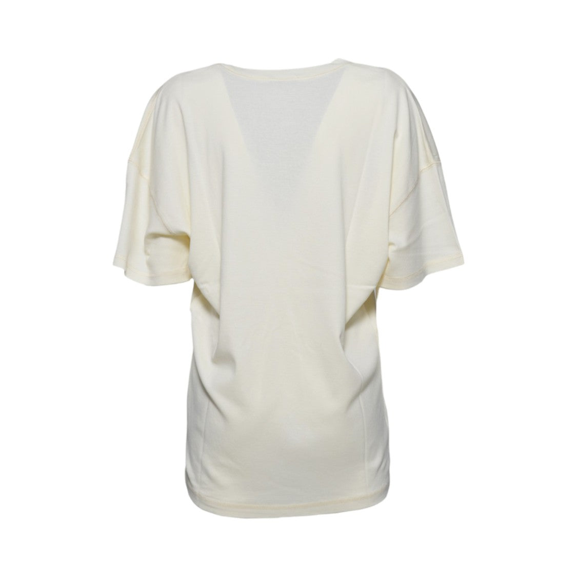 Lemaire Cream Jersey Cotton T-Shirt