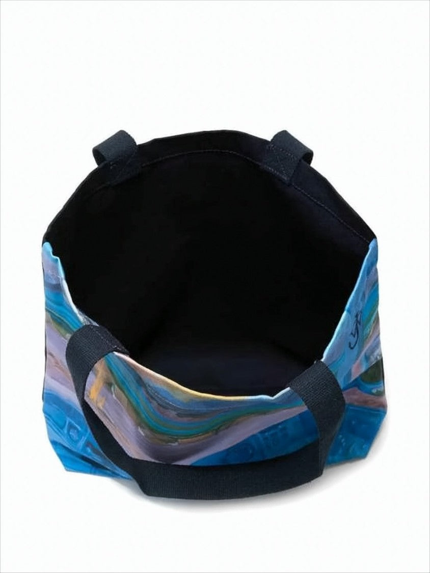 J. W. Anderson Artistic Coastal View Cotton Tote Bag