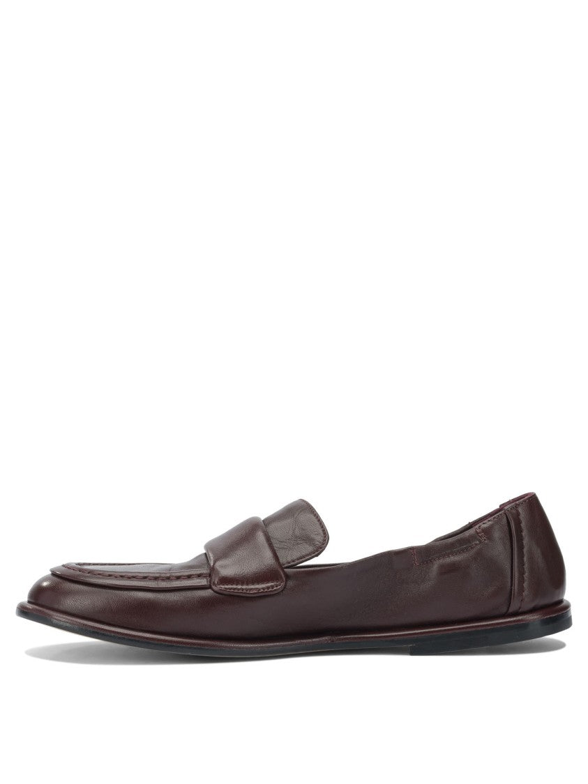 Pomme D'or Burgundy Calf Leather Penny Loafers
