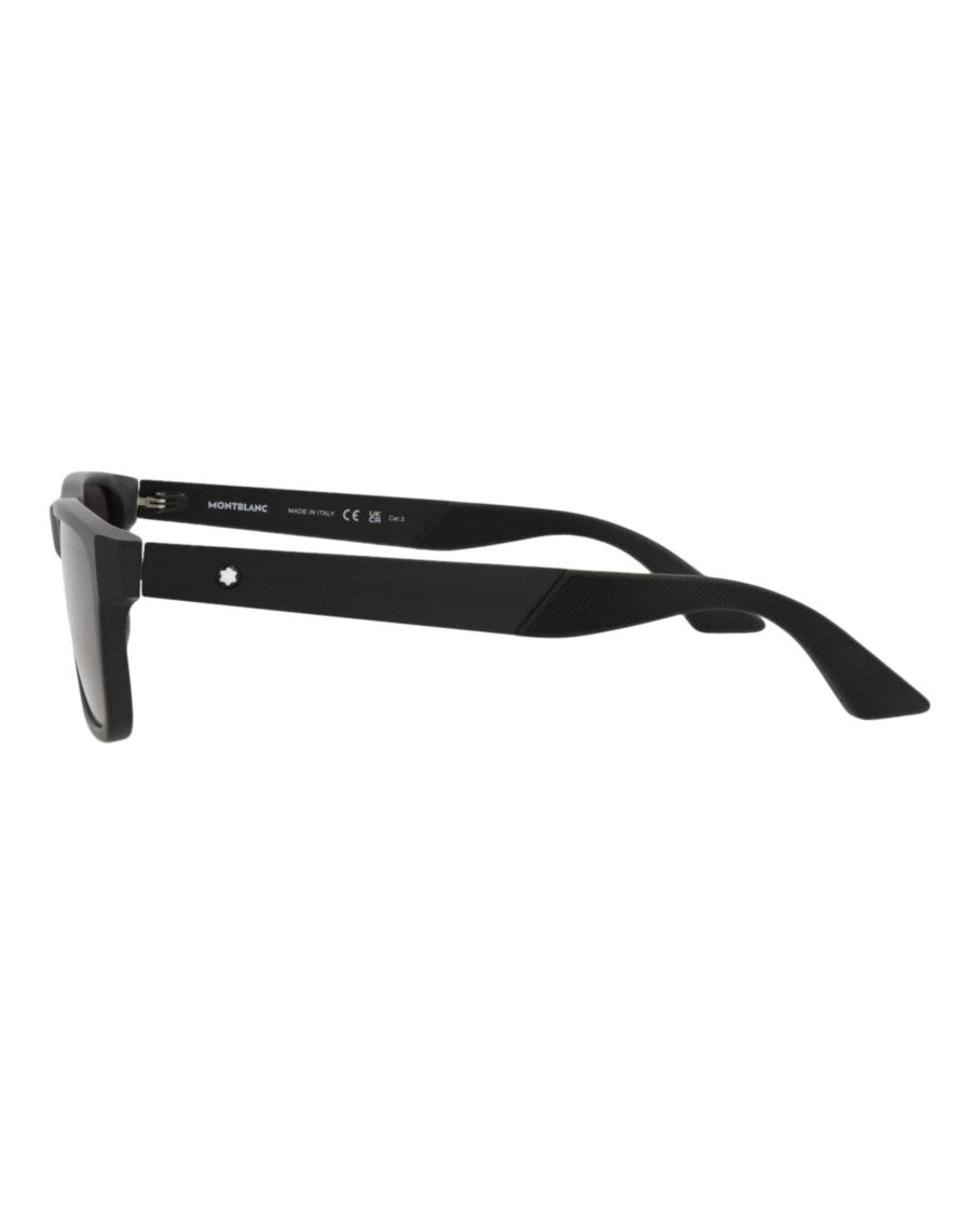 Montblanc Square-Frame Recycled Acetate Sunglasses