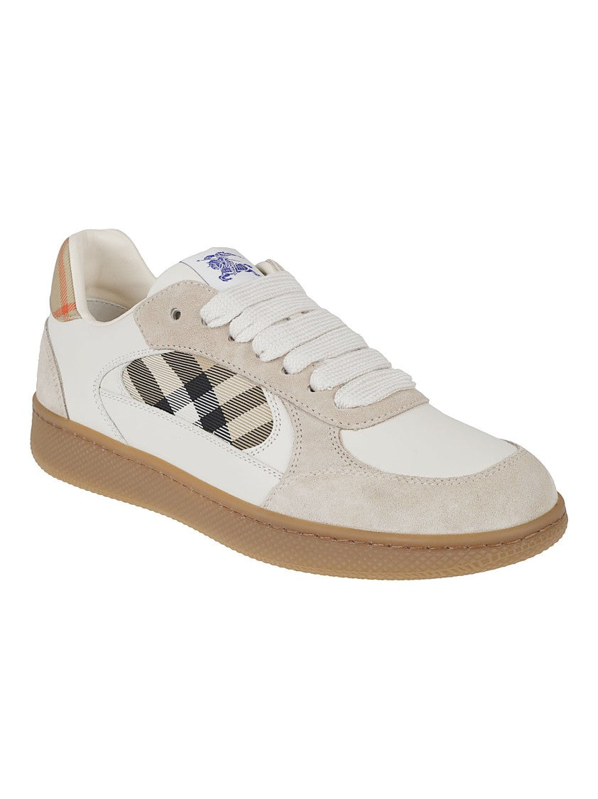 Burberry Multicolor Canvas Check Sneakers