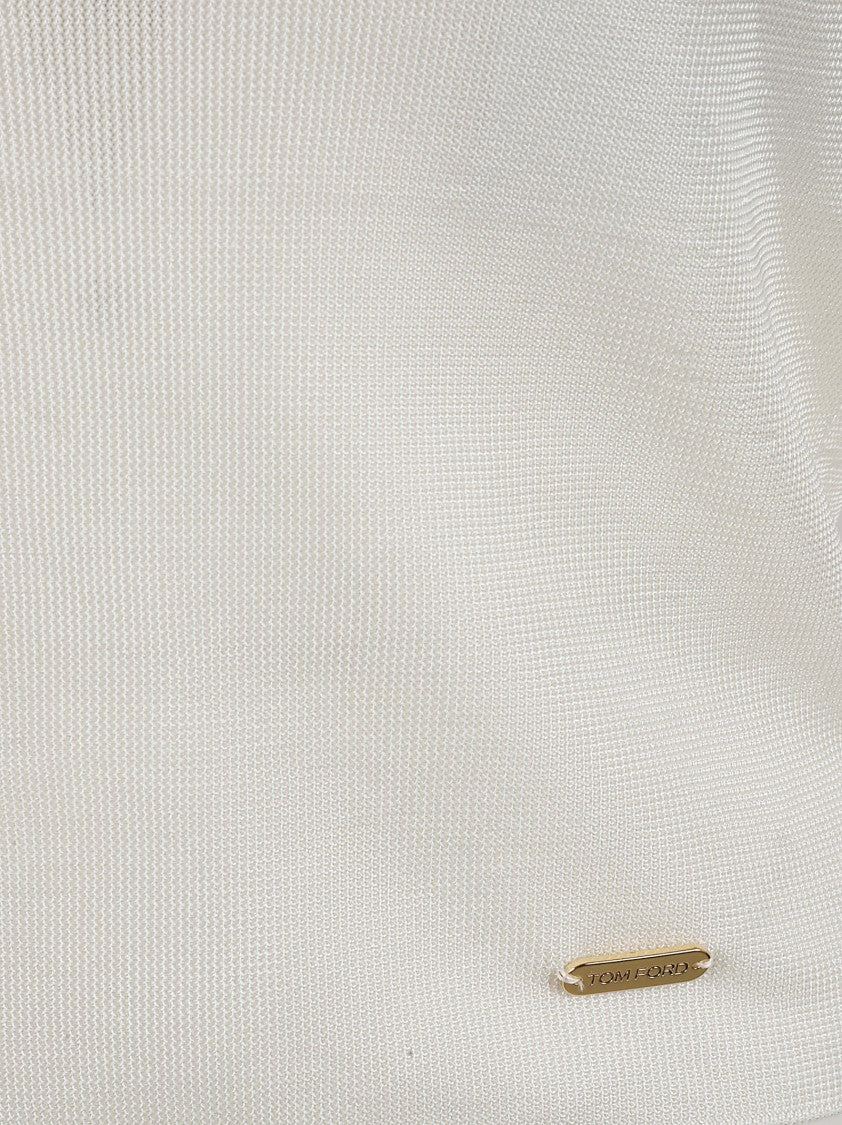 Tom Ford Fitted Racerback Tank Top In Smooth Silk