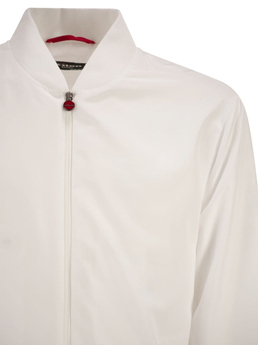 Kiton Sea - Bomber Jacket In Technical Fabric