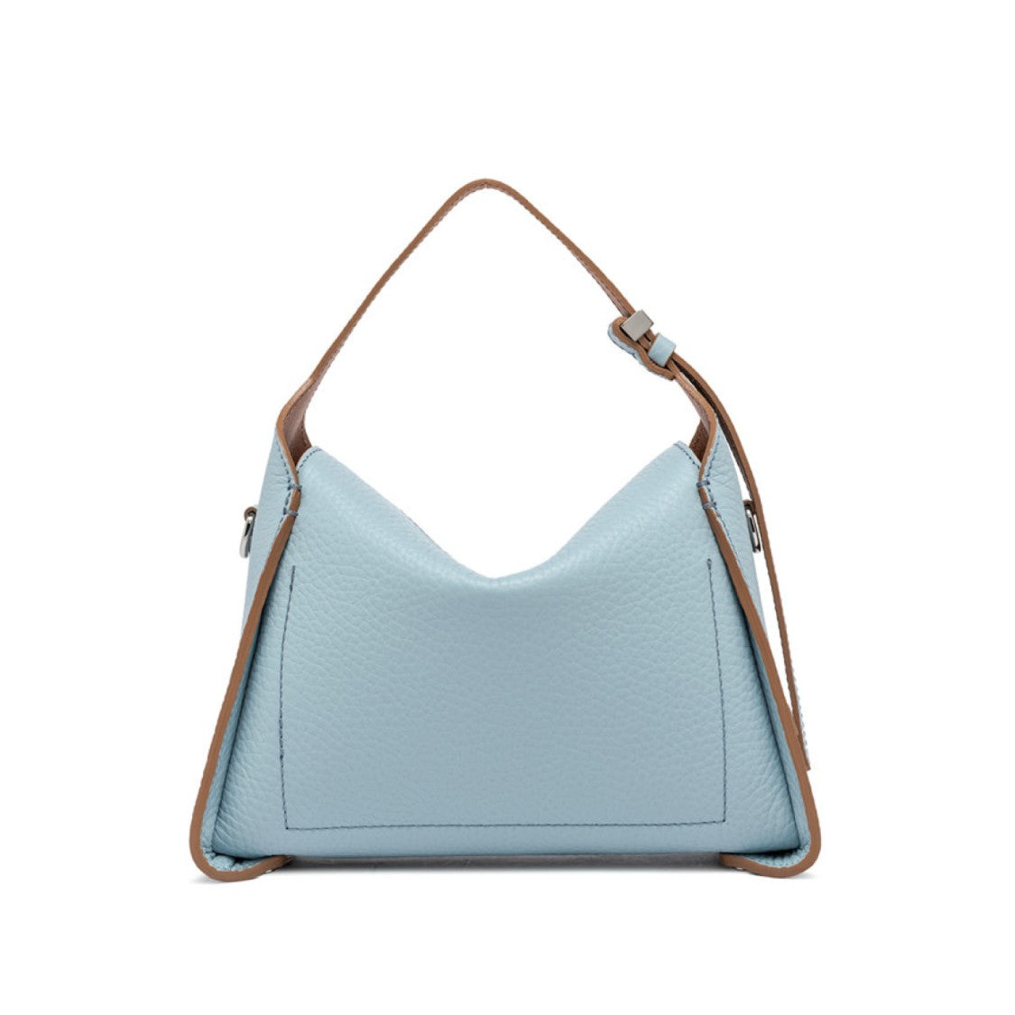 Gianni Chiarini Penelope Handbag In Double Leather Light Blue
