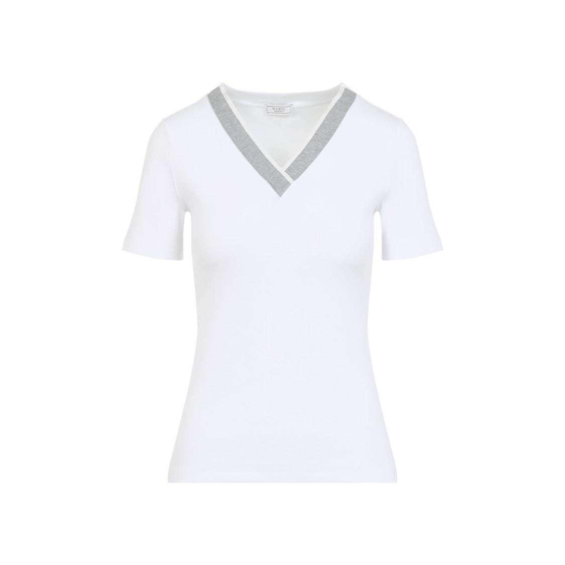 Peserico White Cotton T-Shirt