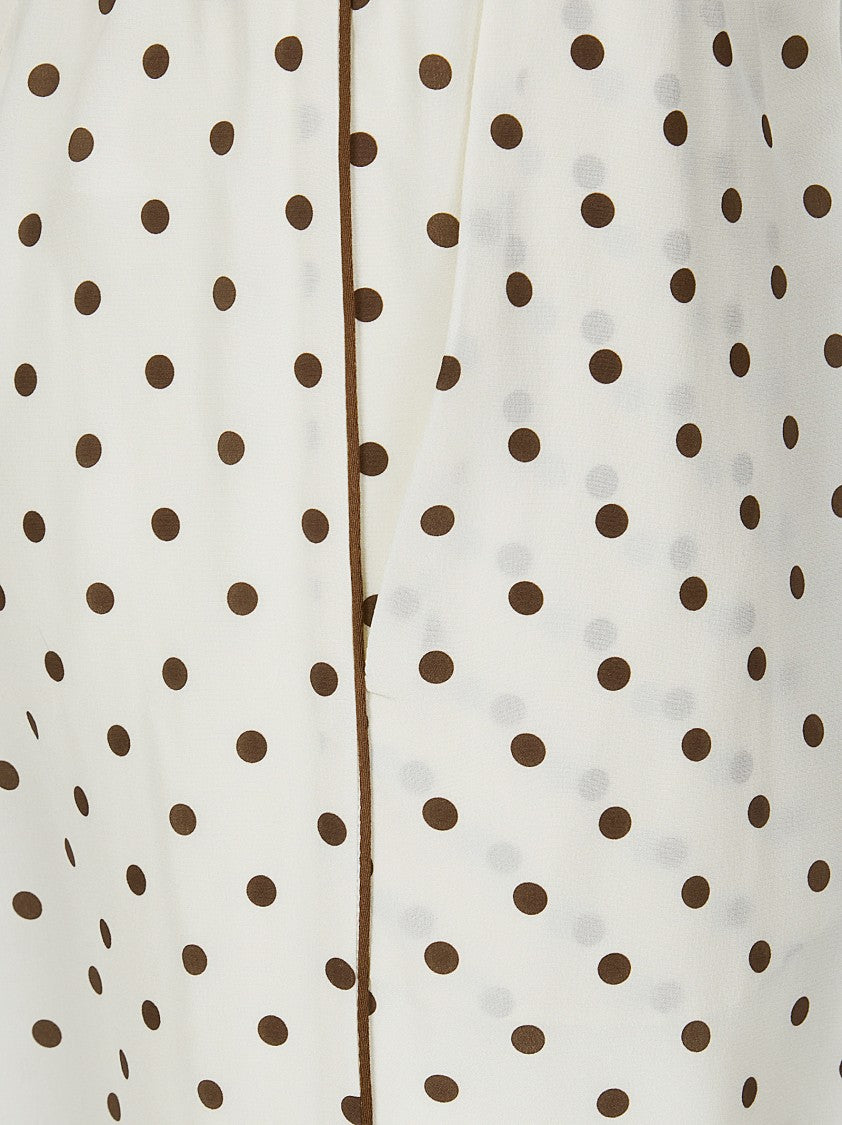 P.A.R.O.S.H. Polka Dot Silk Trousers