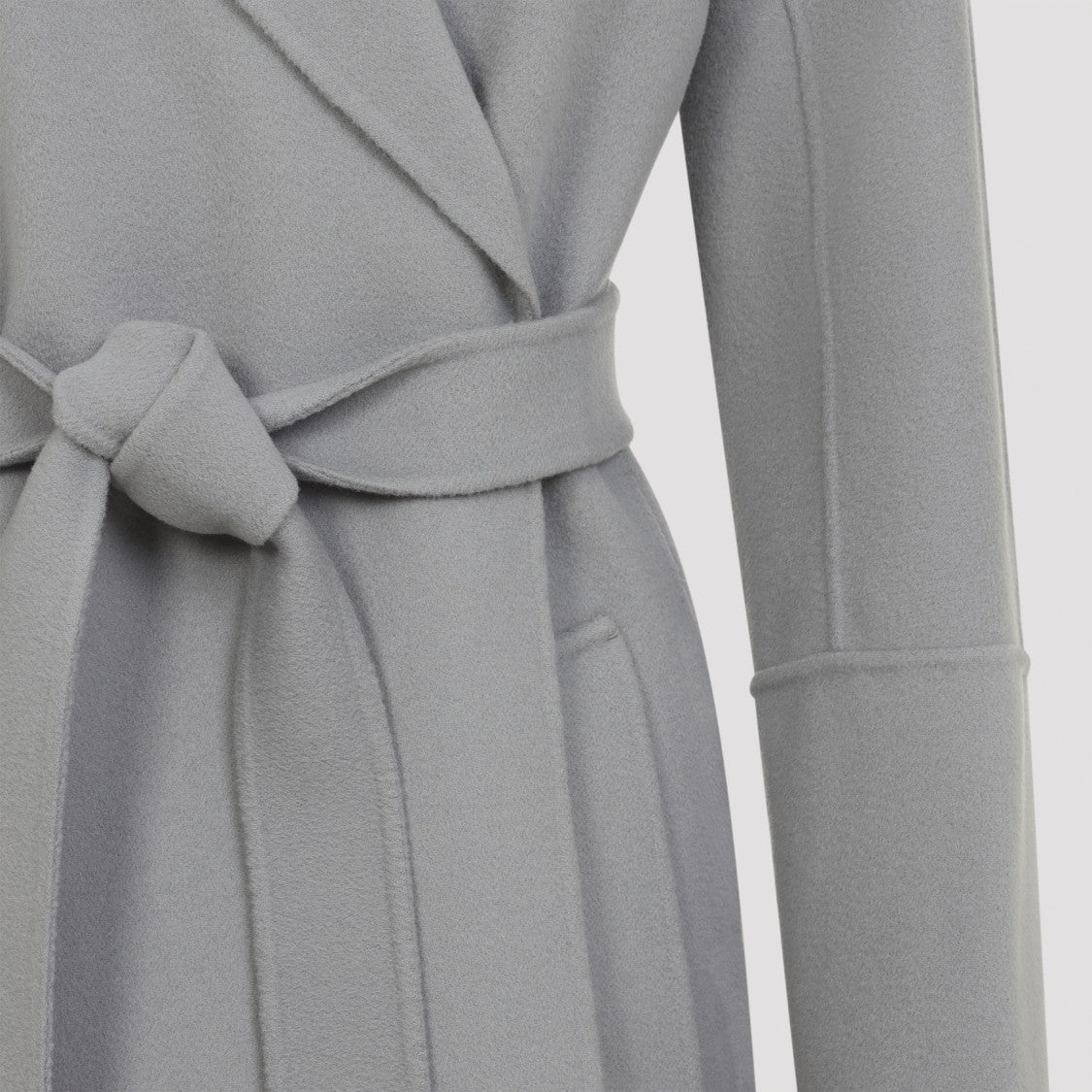 Max Mara Blue Virgin Wool Coat