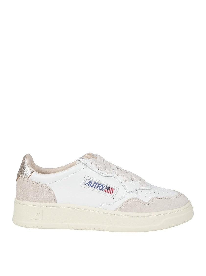 Autry Classic Low-Top White Sneakers With Leather