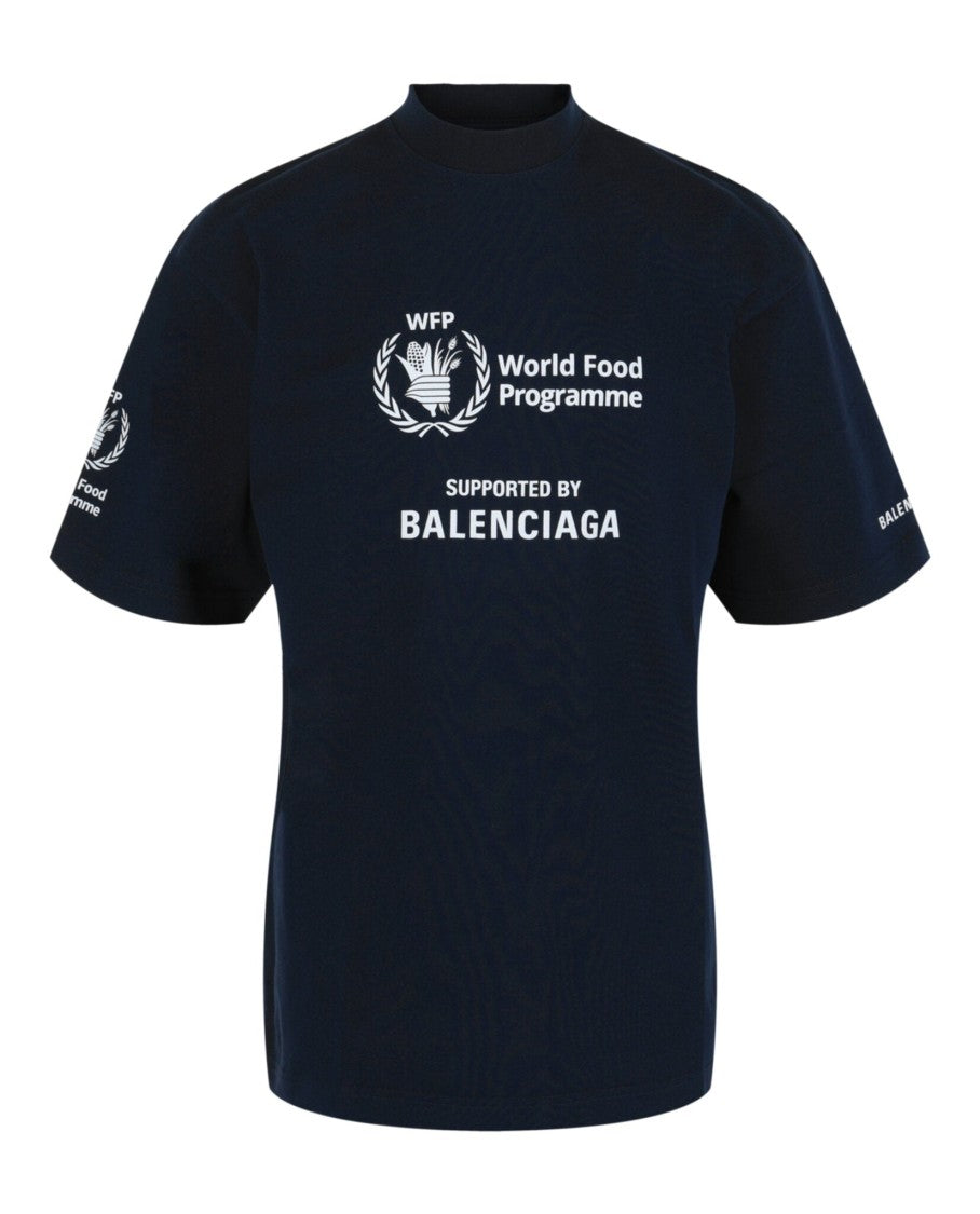Balenciaga Medium-Fit Cotton T-Shirt With World Food Programme Graphics