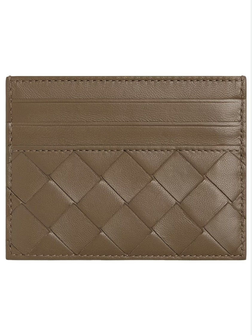 Bottega Veneta Woven Leather Minimalist Card Holder