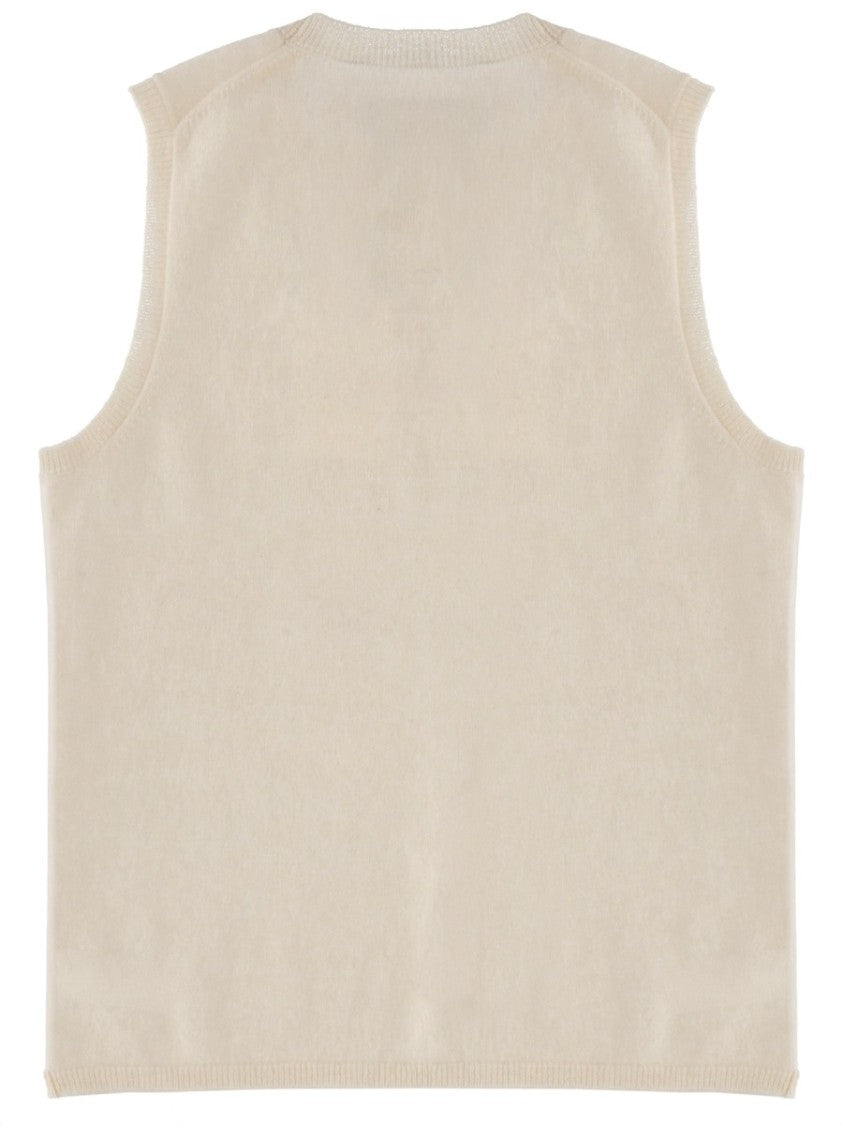 Theory Sleeveless Boxy Ribbed Cashmere Tank Top