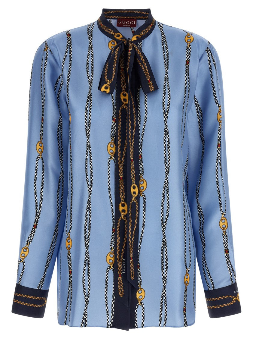 Gucci Lavallière Collar Shirt