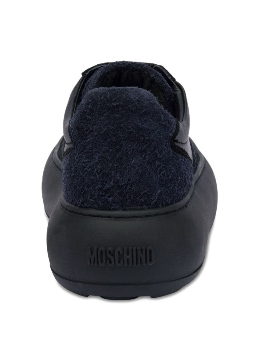 Moschino Textured Silk And Nylon Low-Top Sneakers