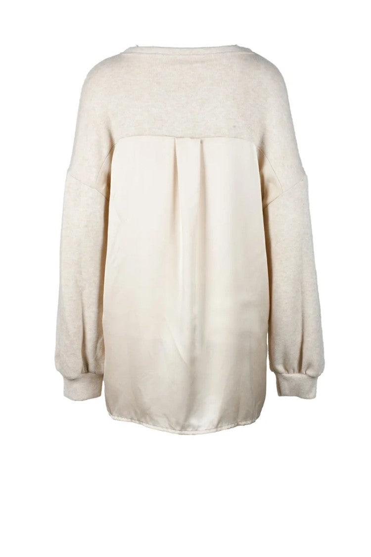 Emy-Ò Female Beige Versatile Knitwear Top