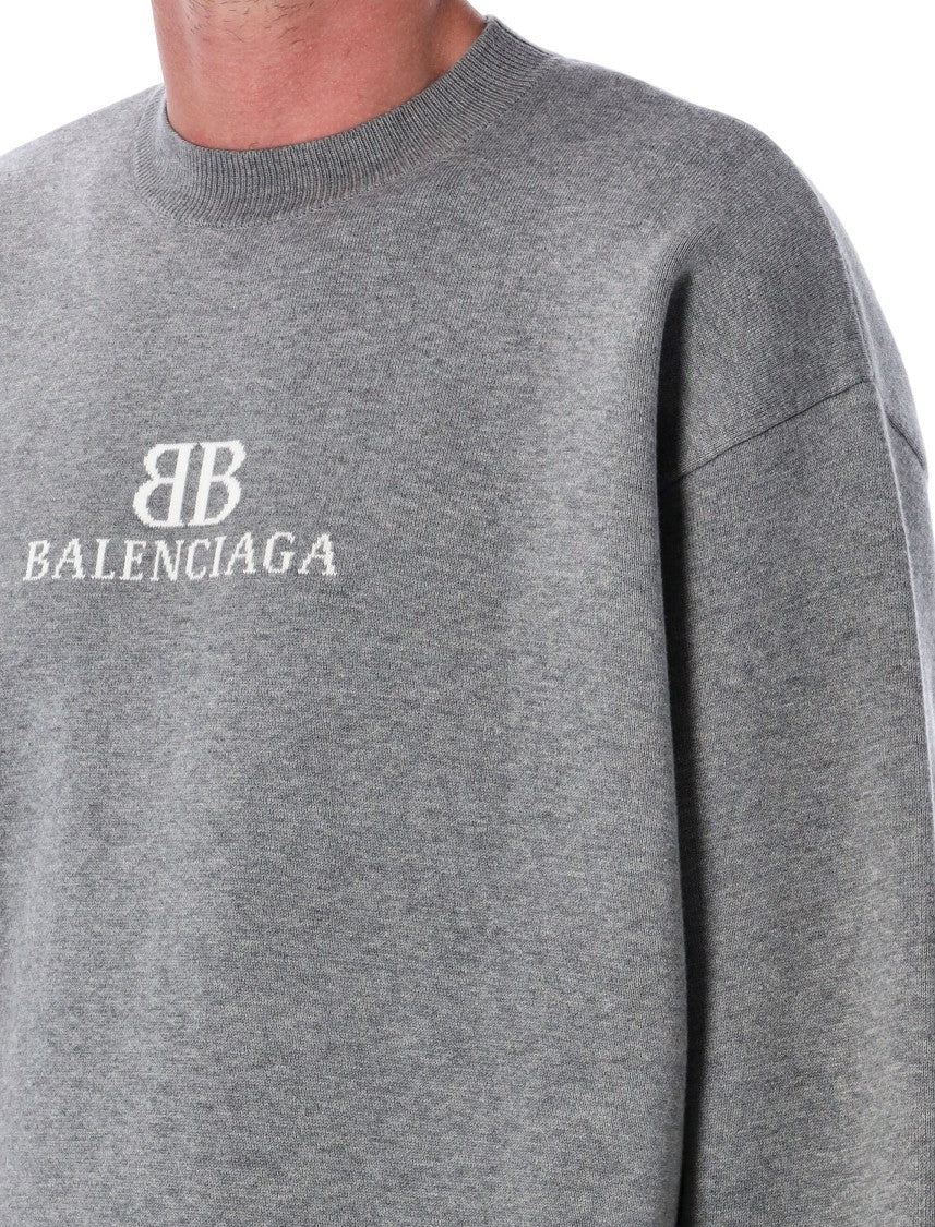 Balenciaga Intarsia Logo Sweatshirt