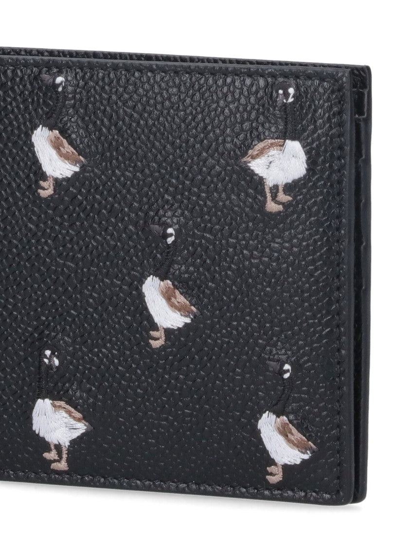 Thom Browne "Goose" Bi-Fold Wallet Black